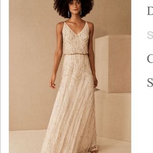 BHLDN Fidelia Beaded Maxi Dress, worn once